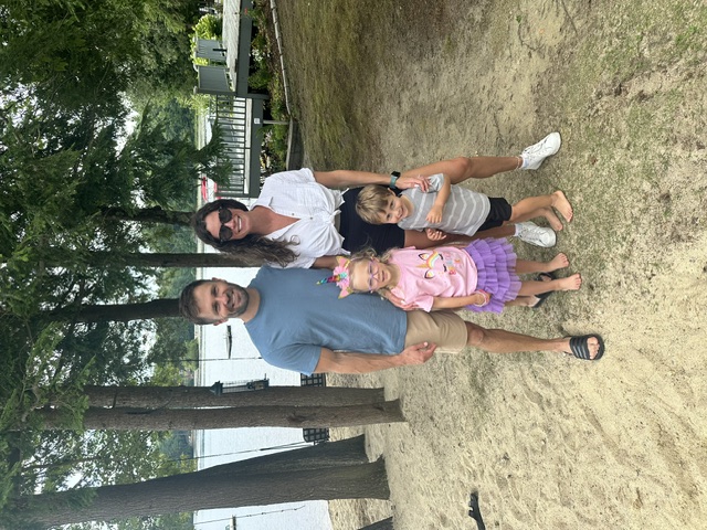 A family day out by the lake